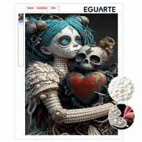 Frameless Pearl Painting Kit Fantasy Girl Heart Art Pattern DIY Shiny Bead Canvas Creative Leisure Craft Gift for Adults Home Decor 30x40cm