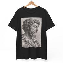 Marcus Aurelius T Shirt Unisex | Stoic Philosopher Tee | Roman Empire Aesthetic | Mindful Gift for Thinkers Leaders History 3XL