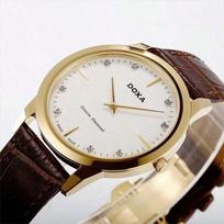 DOXA Vyrų kvarcinis baltas laikrodis D157KWH balta