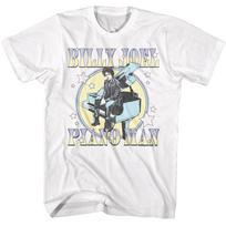 Billy Joel Sitting On Piano Circle Photo Stars Men's T Shirt Rock Music Merch 3XL