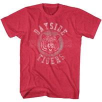 Saved By The Bell Bayside Tigers School Mascot 1993 Circle Logo Men's T Shirt S