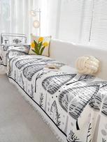 Nordic Style Universal All Seasons Chenille Sofa Cover Flower Sofa Blanket Waterproof Anti-slip And Scratch-resistant Sofa Cover 180x130cm 1pcs balta