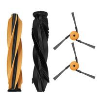 Replacement Cleaning Brushes for DREAME X60 Max Ultra 4 Piece Set 2 Main Brushes and 2 Side Brushes Nylon ABS Build China Mainland