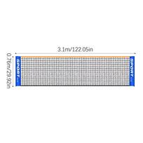 Badminton Net Height Adjustable Kids Volleyball Net Mesh Training Equipment Competition Tournament Accessory Entertainment