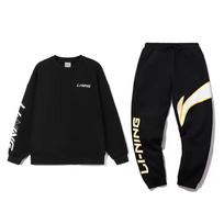 Li Ning Casual Sportswear Unisex Black+Black AWDUA56-2+YKLV229-1 M