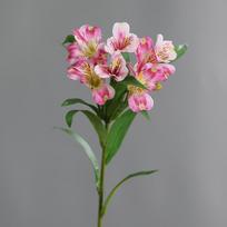 2 vnt. 3D spausdintos baltos narcizų lelijų simuliacinės gėlės svetainės dekoravimui dirbtinis 78 cm rododendro šakelės netikra gėlė rožinė