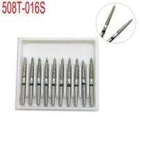 10 vnt Dental Diamond FG didelės spartos šlifavimo kapos, skirtos poliruoti, lyginančios dantų poliruoklės Super šiurkščiavilnių dantų balinimo medžiaga 508T-16S white