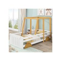 Vaikiška lova - MUVOE - Automobilio lova - MDF ir pušis - 90x200cm - Linksmas dizainas