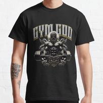 Marcus Aurelius Conquer stoic greek ancient Train like a God bodybuilding weigh tlifting GYM 100% Cotton print plus size T-shirt S