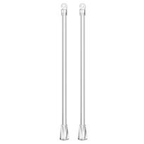 43cm Skaidrus strypelis su kabliuku ir rankena langų užuolaidėlėms lengvai reguliuoti (2/4/6/8/10 Vienetų)