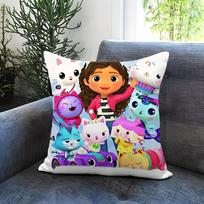 G-Gabbys D-Dollhouse Cushion Cover Comfortable Reversible Pillow Cover Ideal for Car Sofa Bedroom & Beyond 30cmx30cm