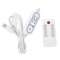 Daugiafunkcis nuotolinio valdymo pultelis USB ventiliatoriui, LED šviesai, 4 greičio reguliavimu, su 2-8 valandų laikmačio funkcija, Įjungimo/išjungimo jungiklis 1
