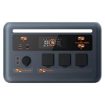 OSCAL PowerMax 1800SE 1800W Nešiojama elektrinė, 1024Wh LiFePO4 baterija, Saulės generatorius, 10 išvesties prievadų, 1,5 valandos greitas įkrovimas juoda