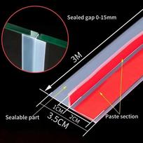 T-Shape Silicone Window Seal Strip - Dustproof & Soundproof Thermal Insulator for Doors (Gap Sealing, Durable, Easy to Install) 1 meter skaidri
