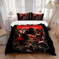 3pcs A Nightmare on Elm Street Bedding Set, Soft Polyester Duvet Cover and Pillowcases Seasons all suitable, Design for Bedroom L1003072 135x200cm