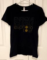 ENRIQUE IGLESIAS Euphoria World Tour 201112 Gildan Tag TShirt Sz. Adult Small. Unisex T-Shirt XXL