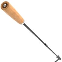 1/2Pcs Prong Fire Pit Poker 32in Iron Fireplace Poker Tool with Handle Portable Rust Resistant for Camping Fireplace Wood Stove