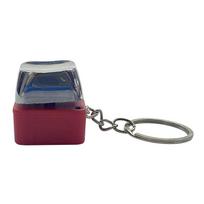 Elektros Smūgis Elektrinė Klaviatūra Raktų Pakabukas Gatvės Triukas Naujovė Fidget Raktų Pakabukas Šokiruojantis Rankos Paspaudimo Triukas Clicker Žaislas 1 vnt. raudona