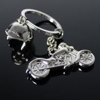 Key Rings Creative Smart Key Holder Key Chain Motor Keychain Motorcycle Helmet Metal Key Rings sidabras