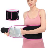 Custom Fitness Slimmer Belt Weight Loss Wrap Belly Fat Burner Women Men Waist Trainer Belt S rožinė