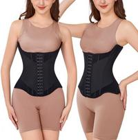 Yixinly Women's Slimming U-shaped Corset Waist Trainer Abdominal Belt for Fitness with Hook-and-Eye Closure Made in China L65-72kg juoda