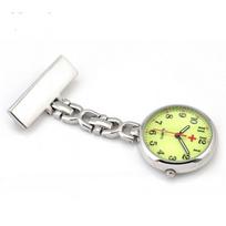 Portable Breast Luminous Nurse Pocket Watch Stainless Steel Lapel Quartz Movement High-quality Gold Fashion Dress Accessory quartz
