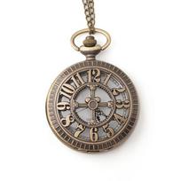 High Quality Luxury Fashion Vintage Pocket Watches Women Ladies Men Male Chain Necklaces Retro Quartz Watch Clock bronza