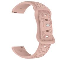 18mm 20mm Watch Band For Garmin Vivoactive 6 5 3 4s, Venu 3s 2s Sq, Venu 2 Plus, Forerunner 165 55, Approach S42 S44 S50 Strap 18mm Width šviesiai rausvos spalvos
