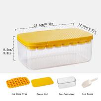 32 Grids Ice Cube Molds One-touch Easy Release Ice Cream Ice Cube Making Machine Reusable Whiskey Ice Cube Molds Christmas Gift