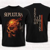 Punk Rock Grupės Sepultura Marškinėliai Chaos A.D.1993 Marškinėliai Gotikinio Roko Trumpomis Rankovėmis Vyriški ir Moteriški Patogūs Drabužiai Viršutiniai Drabužiai Unisex XL brown