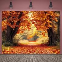 2D plane 1 piece autumn wedding autumn fallen leaves party autumn park suitable for indoor and outdoor use 47.2x31.5inch/120*80cm
