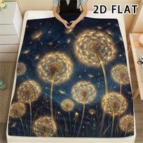 1Pc Dandelion Print Flannel Blanket,High quality Comfortable for All Seasons,Home Decor,Warmth and Comfort,Perfect for Christmas Gifts 80cm x 120cm