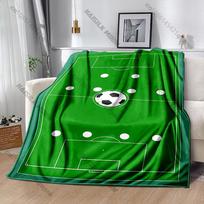 Žalias laukas Futbolo taktinio spaudinio pledas, Namų sofos kėdžių lovos dekoras Pledas Futbolo mėgėjų dovana Pledas Pristatymas kitą dieną 75cmx90cm