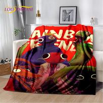 3D žaidimas R-Rainbow Friends animacinis pledas, minkštas užklotas namams, miegamajam, lovai, sofai, iškylai, kelionėms, biurui, vaikiška dovana 75cmx90cm