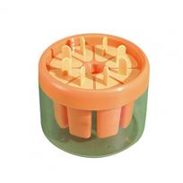 Fruit Maker Ice Cream Mold Ice Pop Mold Set Easy-release Maker for Homemade Treats Fun Summer Kitchen Tool for Kids oranžinė
