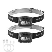Lepro Headlight, Rechargeable LED Headlamp, Waterproof, with Sensor, Bright LED 2 juoda