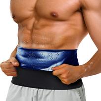 [Amy Coulee] Men's Sauna Belt, Pressure Belt, Diet, Men's Stomach, 4XL-5XL mėlyna