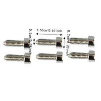 6PCS Metal Guitar Hex Head Screws Black Golden Silver Guitar Mounting Screws  Electric Guitar sidabras