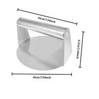 New Stainless Steel Smash Burger Press | Heavy Duty Patty Maker & Smasher Mold for BBQ, Grilling Kitchen (Non-Stick)
