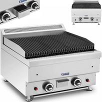 Royal Catering Lava grilis gamtinėms dujoms, griovelis, 50 x 47 cm, 2 x 7200 W