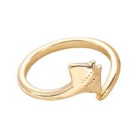 Manta Ray Ring for Women Cute Ocean Sea Animal Adjustable Rings Jewelry Gifts for Girlfriend Wife Mom auksinė