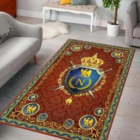 Napoleon Coat Of Arms Rug carpet Square Anti-Skid Area Floor Mat 3D Rug Non-slip Mat Dining Room Living Room Soft Bedroom Carpet 40cm x 60cm gray