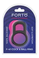 Forto FORTO F-41 Lock Dual Support Silicone Black Ring Adjustable