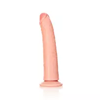 RealRock by Shots RealRock Slim Model 7" Intimate Machine with Suction Cup, Natural Beige