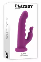 Evolved PLAYBOY FLUFFLE Silicone Twirling Dual-Motor Intimate Device Pink 19.7cm