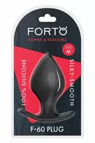 Forto FORTO F-60 Spade Medium Black Premium Silicone Plug 100% Silky-Smooth