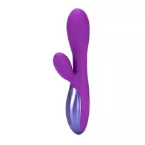Topco Excite Silicone Rabbit Vibe Rechargeable Flexible 6-Mode Waterproof Pink