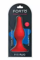 Forto FORTO F-11 LUNGO Large Red Premium Silicone Model with Suction Base