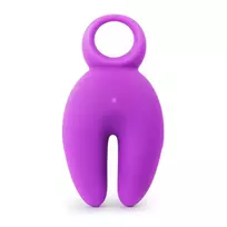 Topco Elite Clio Compact Dual-Function Silicone Stimulator, 9 Modes, Purple