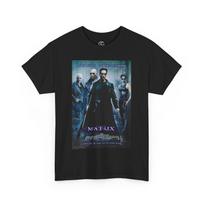 Matrica Filmo Plakatas Retro Marškinėliai Vyrams Moterims Unisex Marškinėliai M black